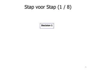 Decision 1
Stap voor Stap (1 / 8)
75
 