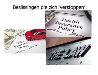 Beslissingen die zich ‘verstoppen’
8
 