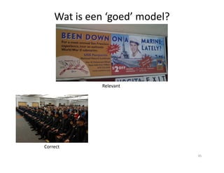 Relevant
Wat is een ‘goed’ model?
Relevant
Correct
95
 