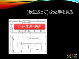 (我に返って)ぢっと手を見る
こっち側ぶち抜き
 