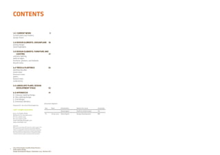 CONTENTS
Document Register:
Rev Date Distribution Reason for Issue Issued By
Stonnington Draft for initial review CR
P1 18.09.2015 Stonnington Design Development MR
Prepared for the City of Stonnington by:
rush  wright associates
Lvl 4, 105 Queen Street
Melbourne Vic Australia 3000
tel +61.3.9600 4255
fax +61.3.9600 4266
email inbox@rushwright.com
www.rushwright.com
Disclaimer:
While every reasonable effort has been made to ensure that
this document is correct at the time of printing. RWA has
relied on considerable third party information and disclaim
any and all liability to any person in respect of anything or
the consequences of anything done or omitted to be done
in reliance upon the whole or any part of this document.
1.0 CURRENT WORK 3
Current plans and renders
design intent
2.0 DESIGN ELEMENTS: GROUNPLANE 18
paving design
metal highlights
3.0 DESIGN ELEMENTS: FURNITURE AND 	
LIGHTING 21
catenary lighting
walls  edges
furniture, planters, and bollards
bicycle racks			
4.0 TREES  PLANTINGS 26
planting key plan
street trees
forecourt trees
palms
feature trees
understorey
5.0 LANDSCAPE PLANS: DESIGN
DEVELOPMENT STAGE 33
416.0 APPENDICES
A. Catenary Lighting Design
B. Site Lighting Design
C. Civil Design
D. Schematic Renders
2
City of Stonnington Greville Street Precinct
Public Realm Design
Design Development Report, September 2015. Revision [P1].
 