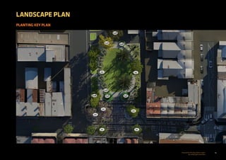 27Prepared for the City of Stonnington
by rushwright associates
PLANTING KEY PLAN
LANDSCAPE PLAN
01 01
02
02
02
03
04A
04B
04B
04B 04E 04C
05
04D
 