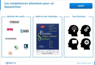 © 37
Les compétences attendues pour un
Datamininer
Maitrise des outils Maitrise des méthodes Sens Business
AVANT
 