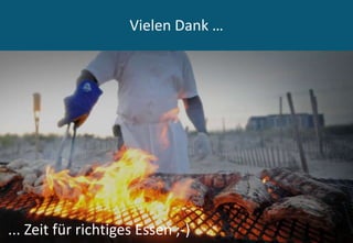 Vielen Dank …
16... Zeit für richtiges Essen ;-)
 