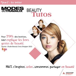 BEAUTY
Pour des lectrices,
M&T
Source : Etude Beauty Cross Shopper 2015
 