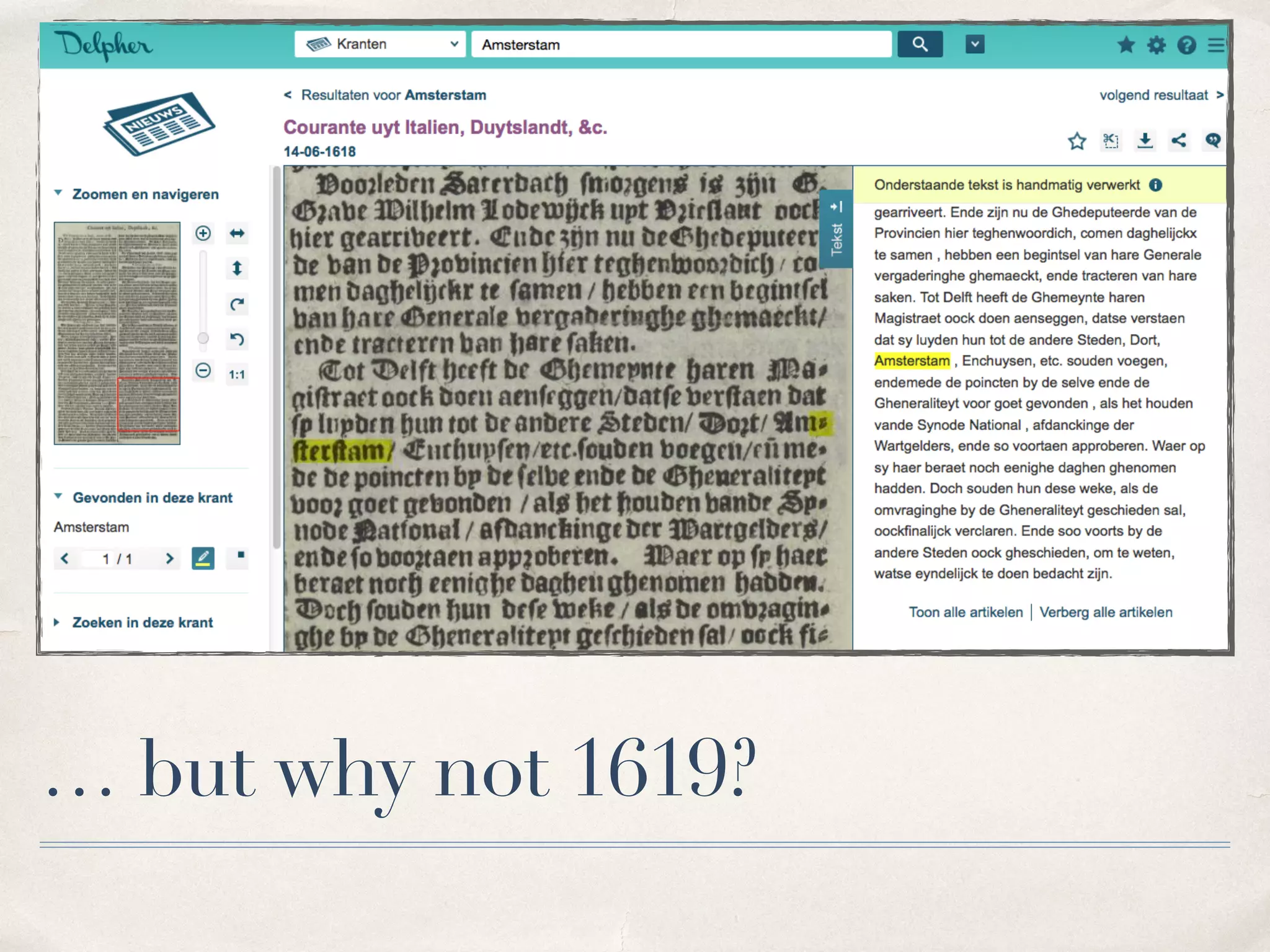 … but why not 1619?
 