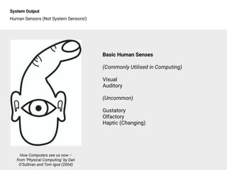 Normal Computer Sense Physical Computing in the Real World | PDF