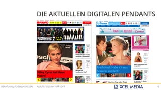 AGILITÄT BEGINNT IM KOPFBERATUNG JUDITH ANDRESEN 10
DIE AKTUELLEN DIGITALEN PENDANTS
 