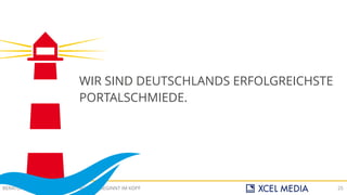 AGILITÄT BEGINNT IM KOPFBERATUNG JUDITH ANDRESEN 25
WIR SIND DEUTSCHLANDS ERFOLGREICHSTE
PORTALSCHMIEDE.
 