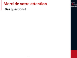 Merci de votre attention
Des questions?
 