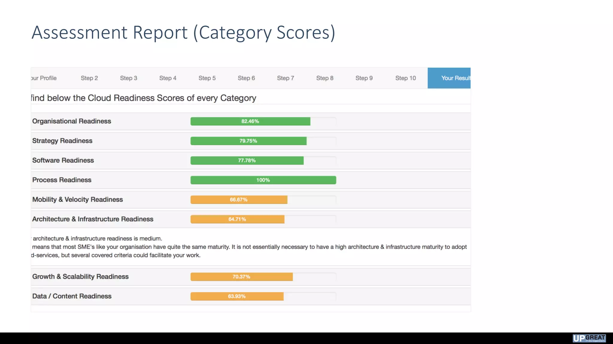 Assessment Report (Category Scores)
 