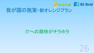 我が国の施策-新オレンジプラン
ITへの期待がチラホラ
 