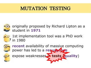 MUTANTS KILLER - PIT: state of the art of mutation testing system | PDF