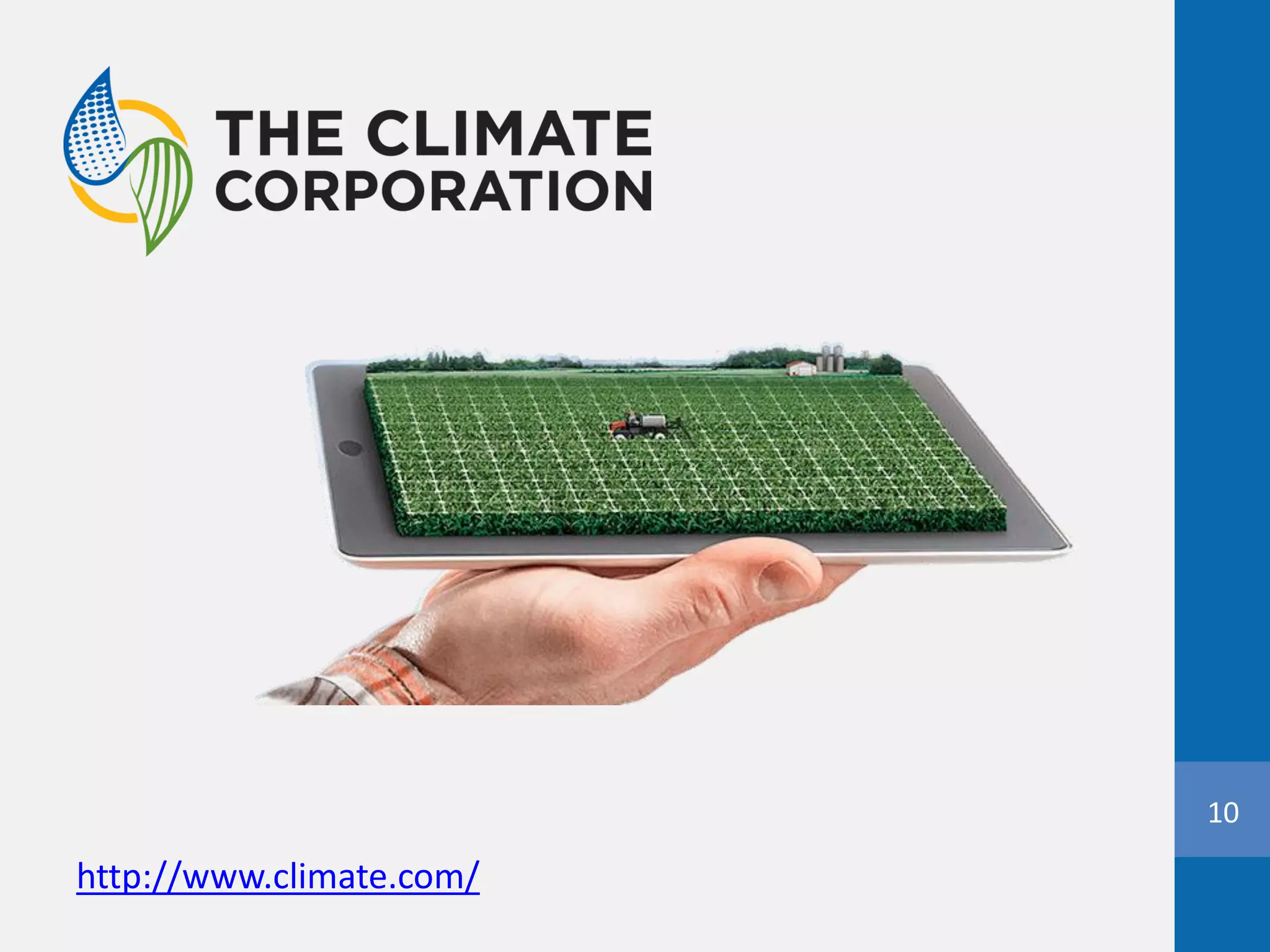 10
http://www.climate.com/
 