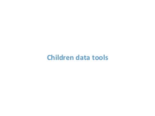 Children data tools
 