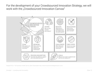 Slide 19innosabi – crowdsourced innovation
For the development of your Crowdsourced Innovation Strategy, we will
work with...