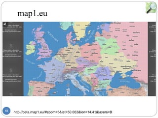 48
map1.eu
http://beta.map1.eu/#zoom=5&lat=50.083&lon=14.41&layers=B
޹޹
http://xn--pnvkarte-
m4a.de/?zoom=11&lat=35.69582&lon=139
.7791&layers=TBTTT
http://xn--pnvkarte-
m4a.de/?zoom=11&lat=35.69582&lon=139
.7791&layers=TBTTT
 