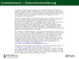 @thsch
Cookiehinweis – Datenschutzerklärung
 