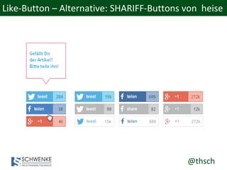 @thsch
Like-Button – Alternative: SHARIFF-Buttons von heise
 
