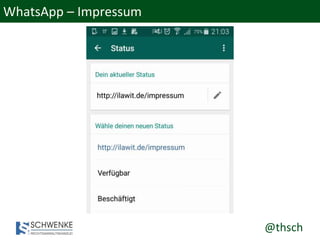 @thsch
WhatsApp – Impressum
 
