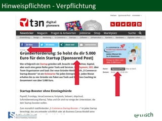 @thsch
Hinweispflichten - Verpflichtung
 