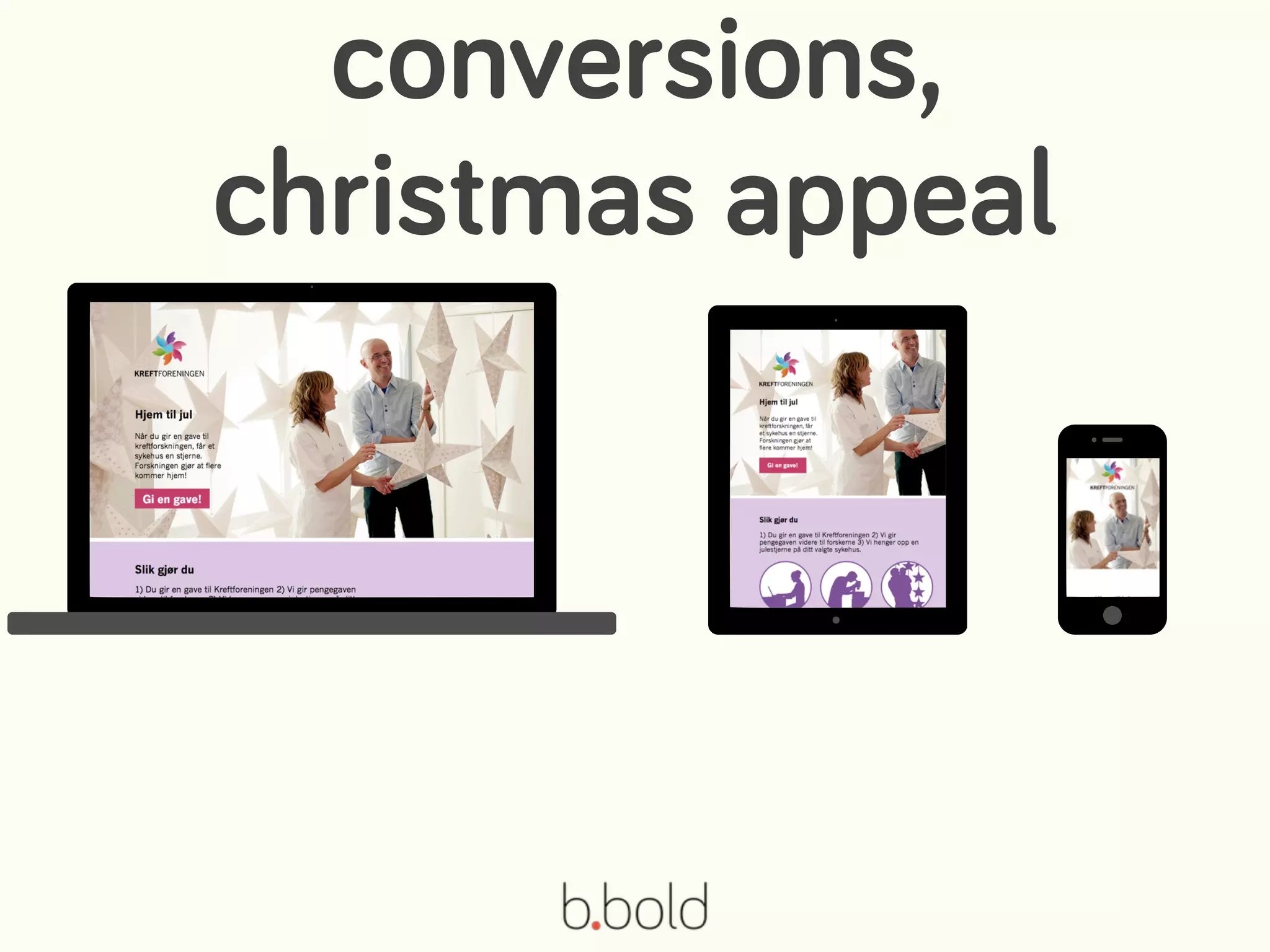 conversions,
christmas appeal
 
