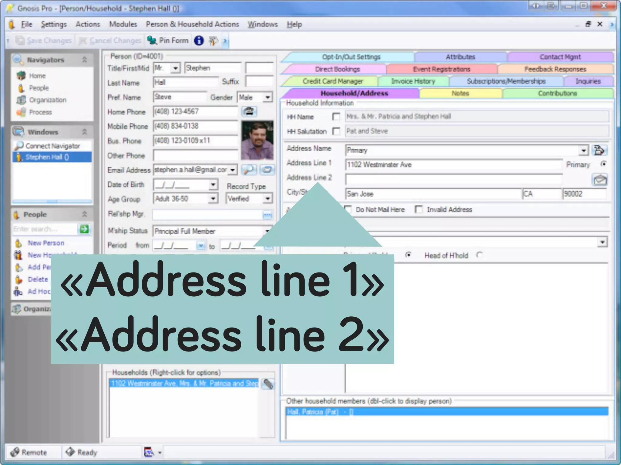 «Address line 1» 
«Address line 2»
 