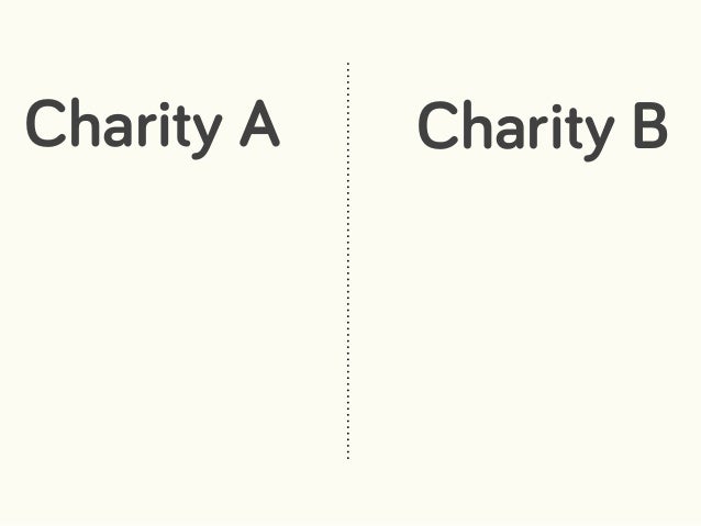 Charity A Charity B
 