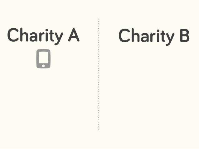 Charity A Charity B
 