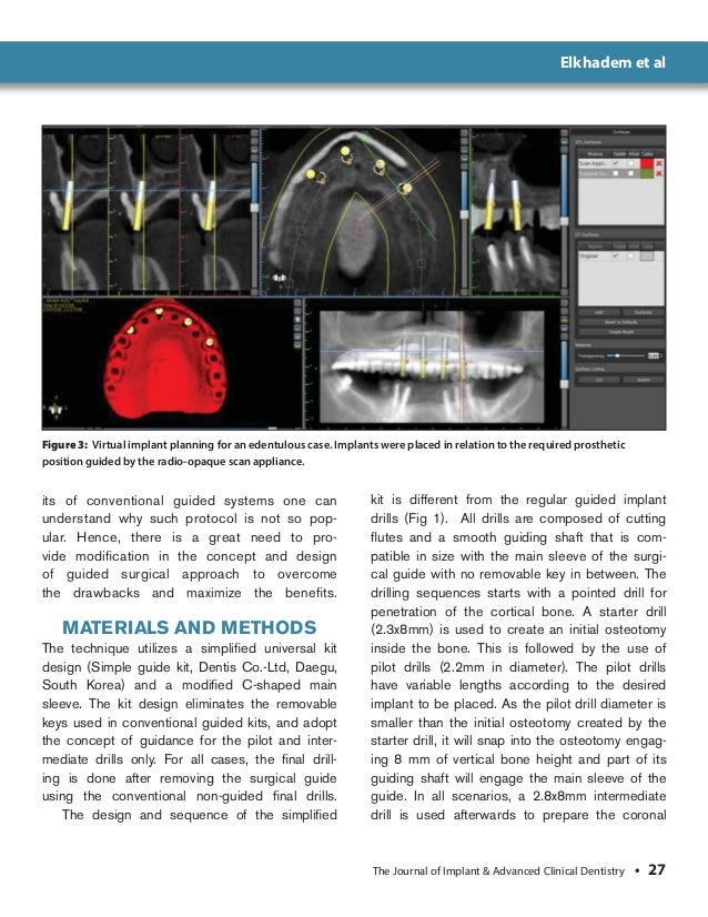 The Journal of Implant & Advanced Clinical Dentistry Oct. 2015