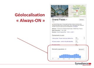 Géolocalisation
« Always-ON »
 