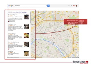 Positionner une adresse
physique dans Maps
 