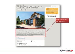 Texte personnalisé
par revendeur
 