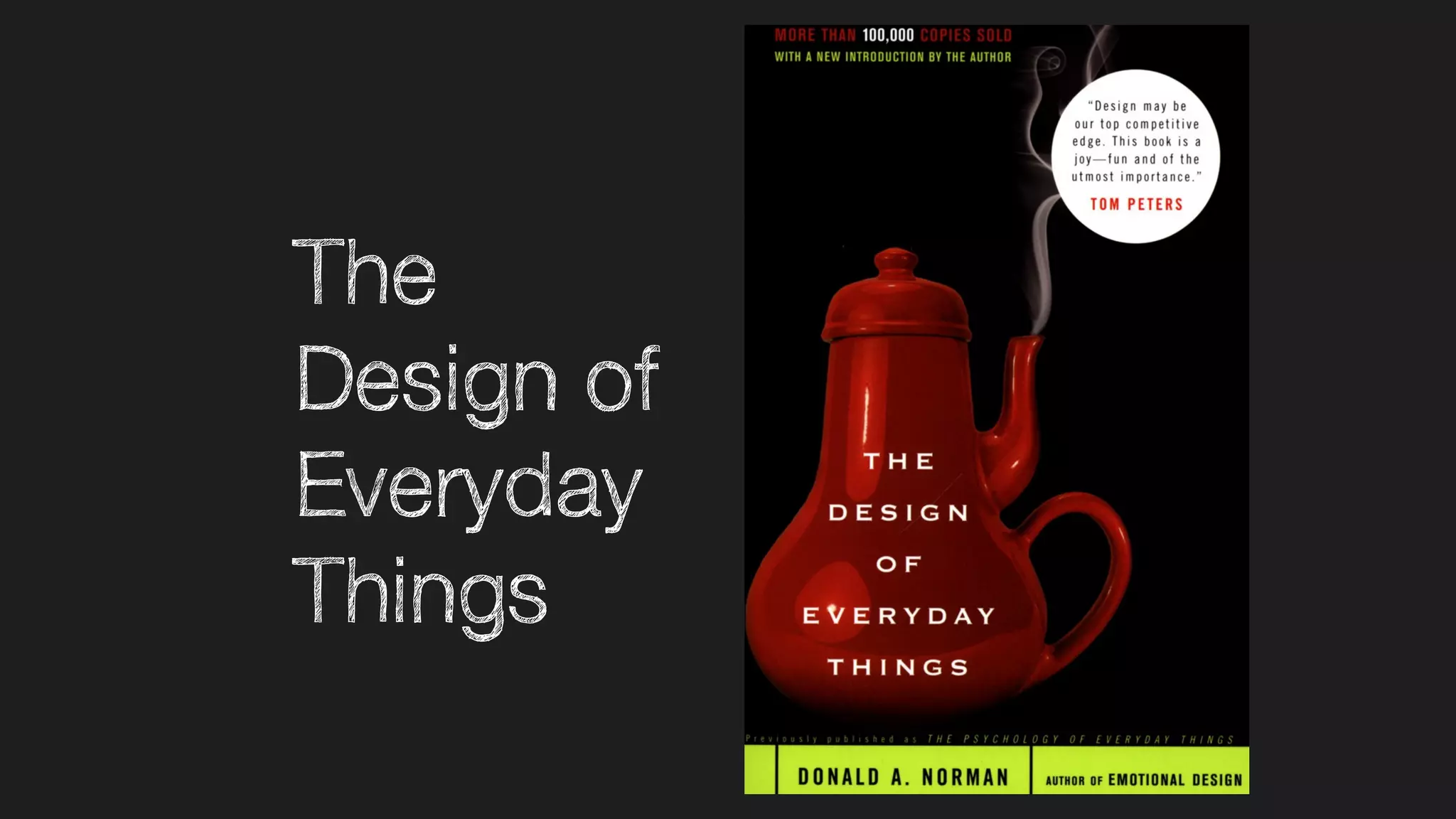 The
Design of
Everyday
Things
 