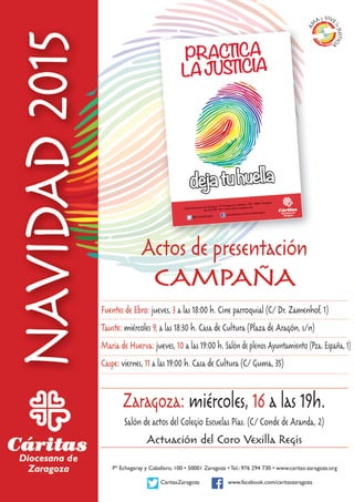 Presentación campaña Navidad 2015 en Zaragoza