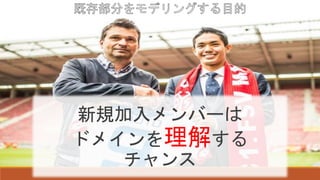 新規加入メンバーは
ドメインを理解する
チャンス
 