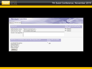 7th Sutol Conference, November 2015
 