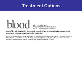 A New Adult Onset Acquired Immunodeficiency - Slide set by Professor ...