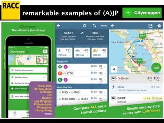remarkable examples of (A)JP
 