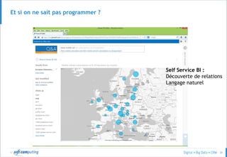 © 28
Et si on ne sait pas programmer ?
Self Service BI :
Découverte de relations
Langage naturel
 