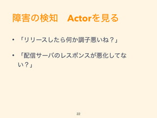 ϺΗ֪?ActorҊ
? `Τ{Ӑͣ
? ť`ФΥ쥹ݥ󥹤Ƥ

22
 