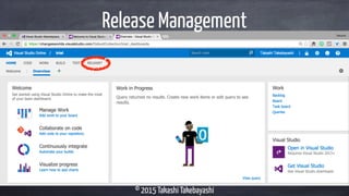 © 2015 Takashi Takebayashi
Release Management
 