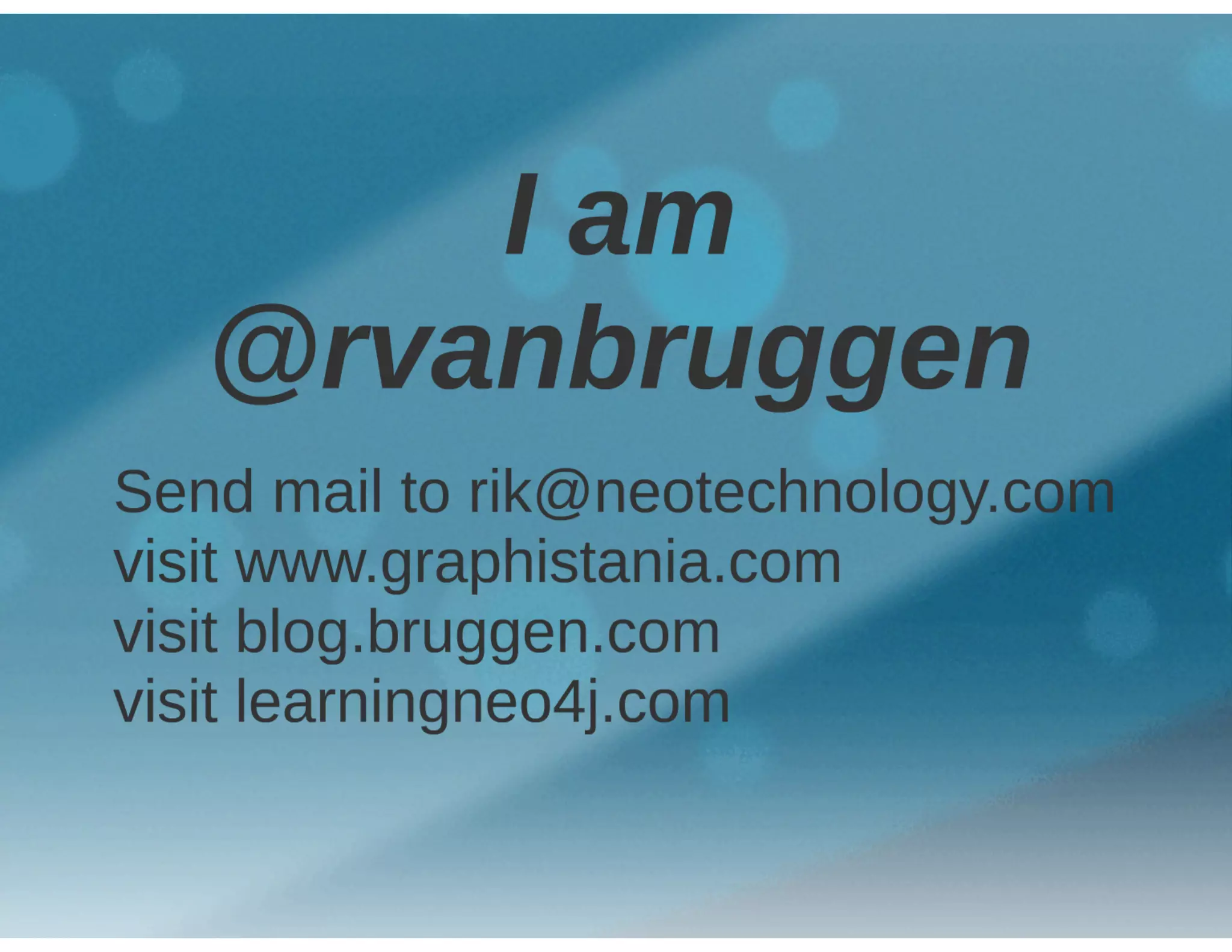 Cevora ICT Symposium - Graph Databases