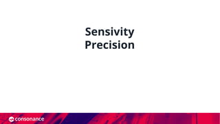 Sensivity
Precision
 