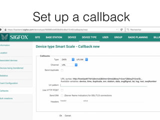Set up a callback
 