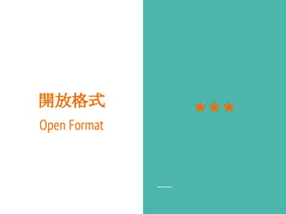 開放格式
Open Format
★★★
 