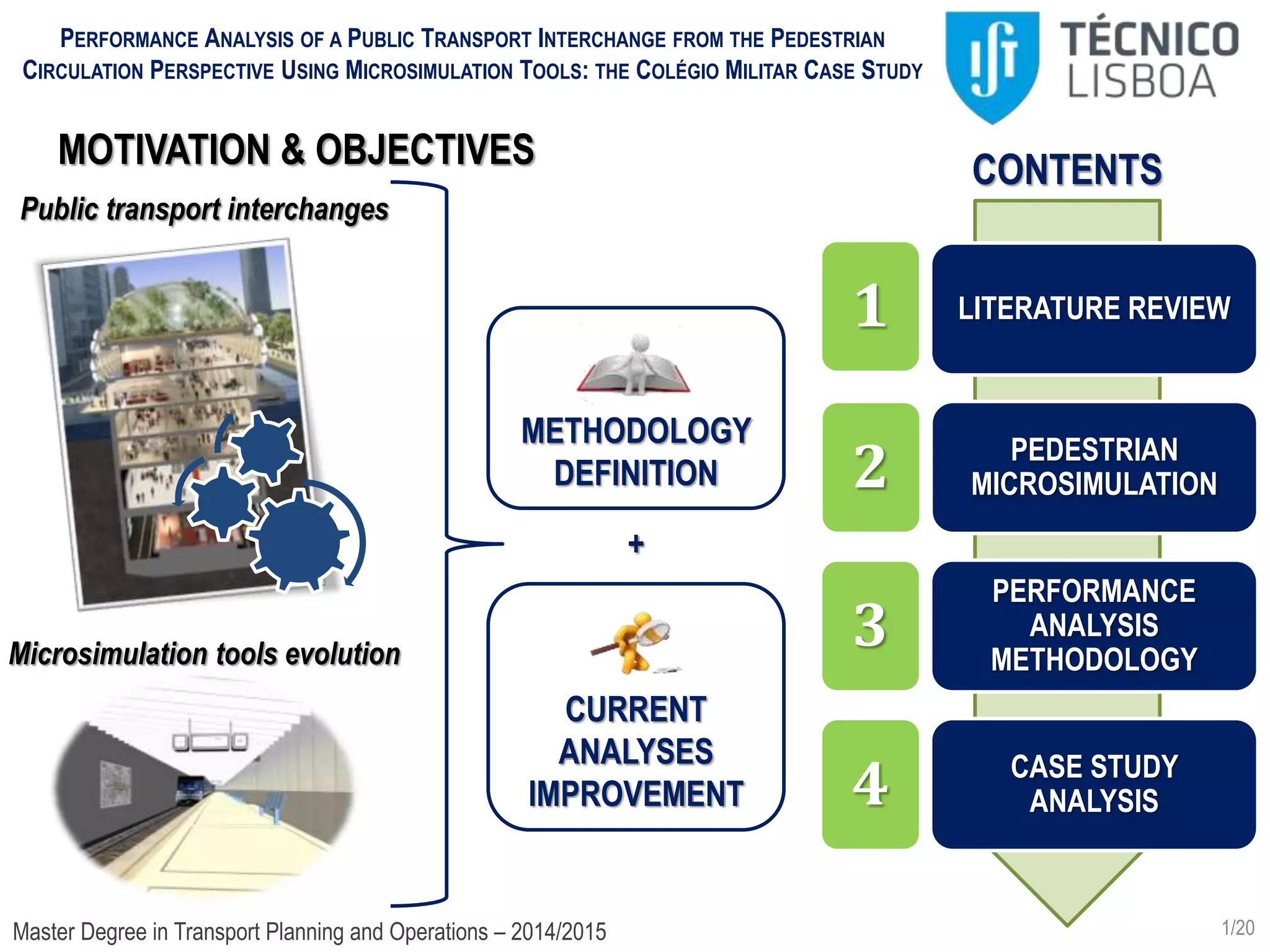 Performance analysis of a public transport interchange from the ...