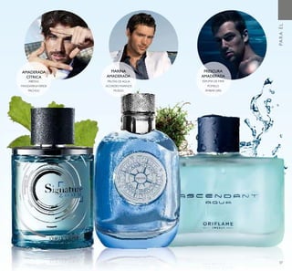 37
FRUTAS DE AGUA
MUSGO
ACORDES MARINOS
MARINA
AMADERADA
FRESCURA
AMADERADA
ÁMBAR GRIS
ESPUMA DE MAR
POMELO
AMADERADA
CÍTRICA
MANDARINAVERDE
PACHULI
ABEDUL
ባ
ቤ
ብ
PARAÉL
 