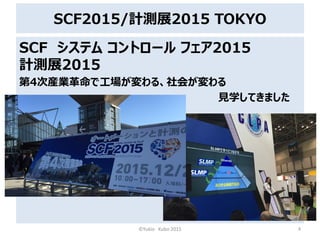 SCF2015/Ӌyչ2015 TOKYO
SCF ƥ ȥ` ե2015
Ӌyչ2015
4ήbIǹ롢᤬
ҊѧƤޤ
?Yukio Kubo 2015 4
 