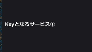 Keyとなるサービス①
 